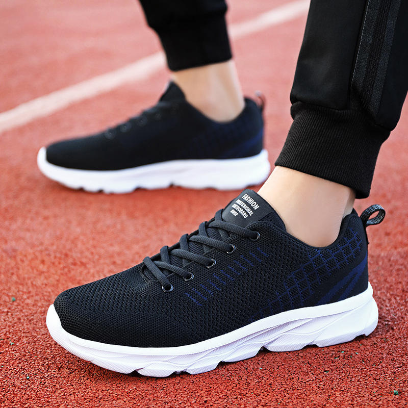 Men's Sporty Casual Shoes Breathable Mesh Spring Running Sneakers Lightweight Comfortable Canvas for Walking Sports Footwear